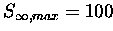 $S_{{\infty},max} = 100$