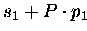 $s_1 + P\cdot p_1$
