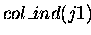 $col\_ind(j1)$