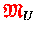 ${\ensuremath{\color{red} \mathfrak{M} } }_U$