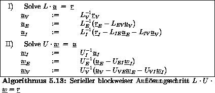 \begin{algorithmus}% latex2html id marker 19986
[H]\caption
{Serieller blockweis...
...E}\underline{w}_E - U_{VI} \underline{w}_I)$\par\end{tabular}
\end{algorithmus}