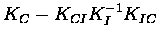 $\displaystyle K_C - K_{CI} K_I^{-1} K_{IC}$