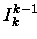 $ I_{k}^{k-1} $