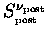$ S_{_{\mathrm{post}}}^{\nu_{\mathrm{post}}} $