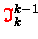 ${\ensuremath{\color{red} \mathfrak{I} } }_{k}^{k-1}$