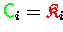 ${\ensuremath{\color{green} {\sf C}} }_i = {\ensuremath{\color{red} \mathfrak{K} } }_i$