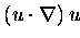 $\left( u\cdot \nabla \right) u$
