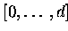 $[0,\ldots,d]$