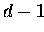 $d-1$