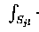 $\; \int_{S_{jl}} \cdot \;$