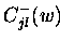 $C_{jl}^{-}(w)$