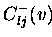 $C_{lj}^{-}(v)$