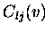 $C_{lj}(v)$