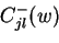 \begin{displaymath}\begin{split}C_1(w,v) &\;:=\; C_{jl}(w) + \left\vert C_{jl}^{...
...vert C_{lj}^{+}(\frac{w+v}{2})\right\vert \;\right] \end{split}\end{displaymath}