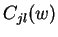 $ C_{jl}^{+}(w)$