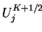 $ U_j^{K+1/2}$