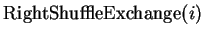 $\displaystyle \textrm{RightShuffleExchange} (i)$