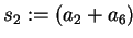 $ s_2 := (a_2+a_6)$