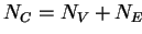 $ N_C=N_V+N_E$
