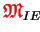$ {\ensuremath{\color{red}\mathfrak{M}}}_{IE}$