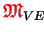 $ {\ensuremath{\color{red}\mathfrak{M}}}_{VE}$