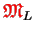 $ {\ensuremath{\color{red}\mathfrak{M}}}_L$
