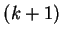 $ (k+1)$