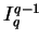 $ I_{q}^{q-1} $