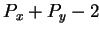 $ P_x + P_y - 2$