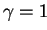 $ \gamma=1$