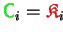 $ {\ensuremath{\color{green}{\sf C}}}_i = {\ensuremath{\color{red}\mathfrak{K}}}_i$