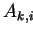 $ A_{k,i}$