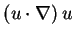 $ \left( u\cdot \nabla \right) u$