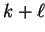 $ k+{\ell}$