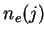 $ {n_e(j)}$